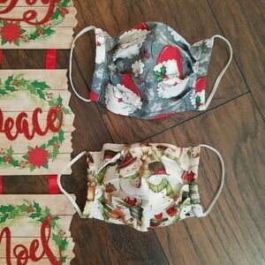 Set of 2 Holiday face masks